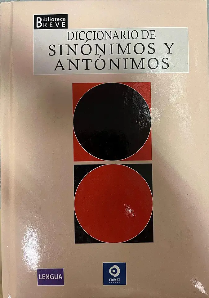 Capa do Livro Diccionario de Sinónimos y Antónimos - Maria J. Llorens Camps