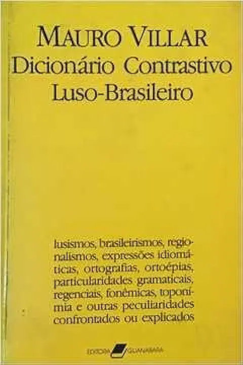 Capa do Livro Dicionário Contrastivo Luso-brasileiro - Mauro Villar