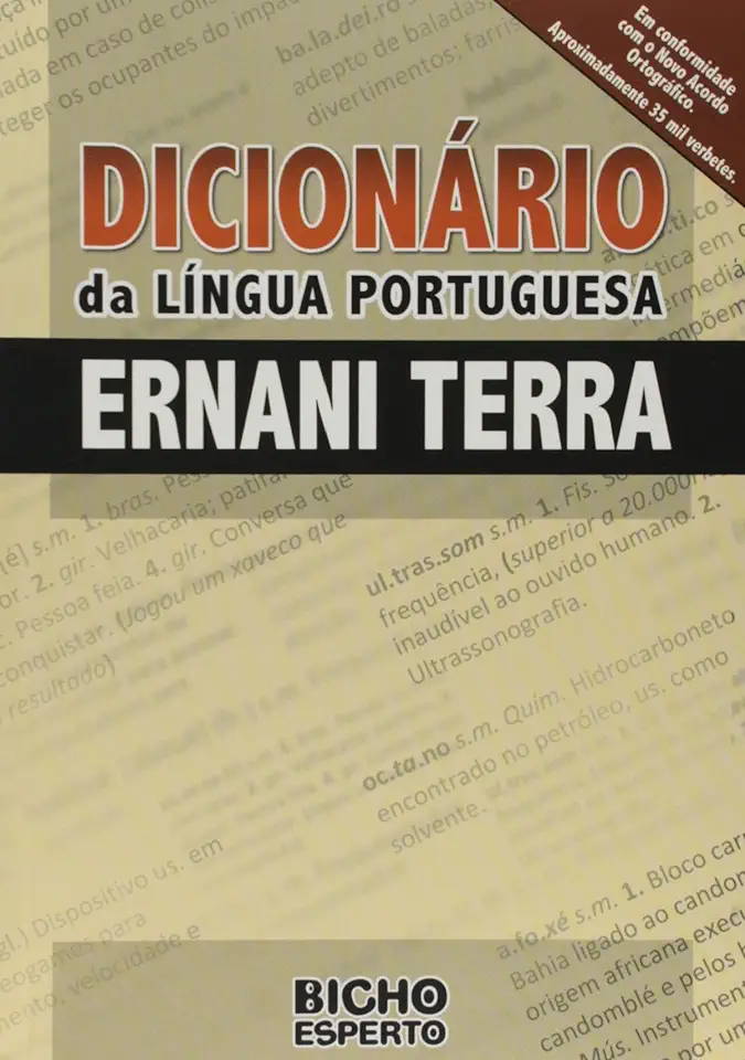 Capa do Livro Dicionário da Língua Portuguesa - Ernani Terra