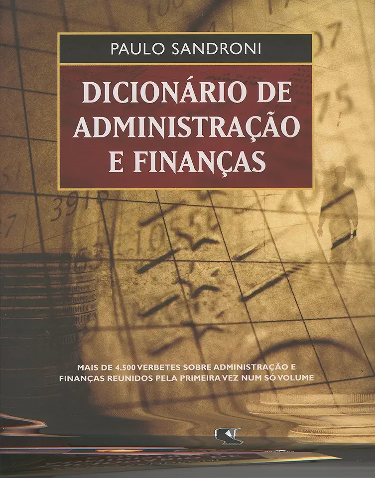 Capa do Livro Dicionário de Administração e Finanças - Paulo Sandroni