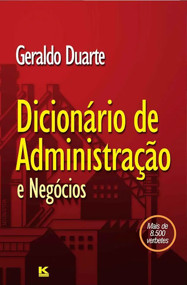 Capa do Livro Dicionário de Administração - Geraldo Duarte