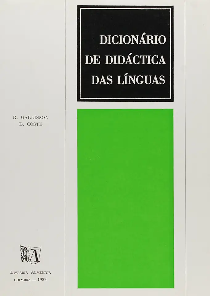 Capa do Livro Dicionário de Didáctica das Línguas - R. Gallisson D. Coste