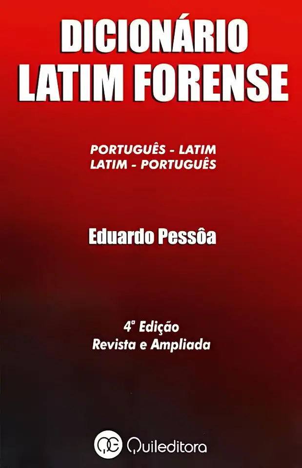 Capa do Livro Dicionário de Latim Forense - Eduardo Pessôa