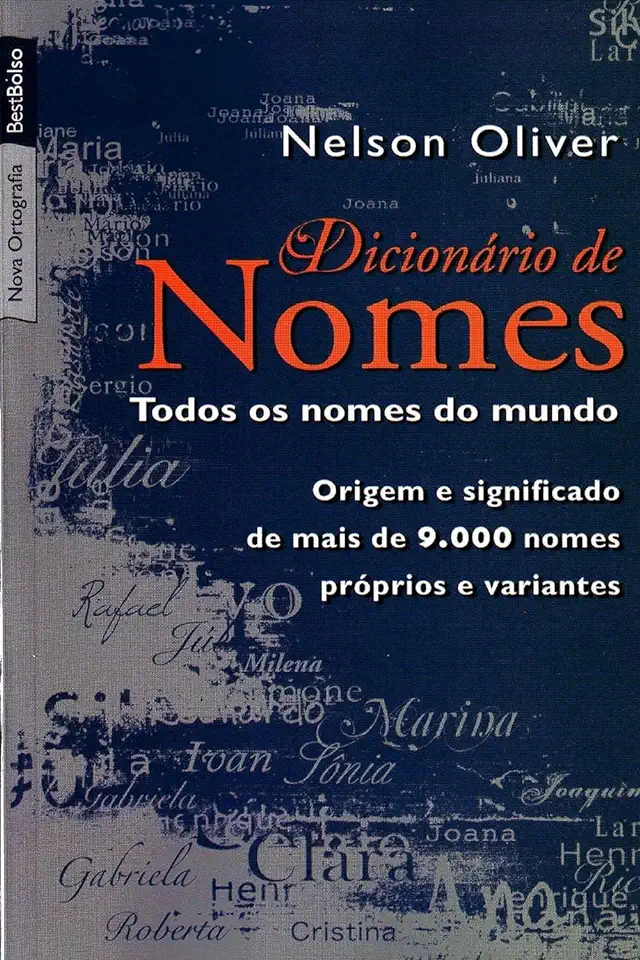 Capa do Livro Dicionário de Nomes - Nelson Oliver