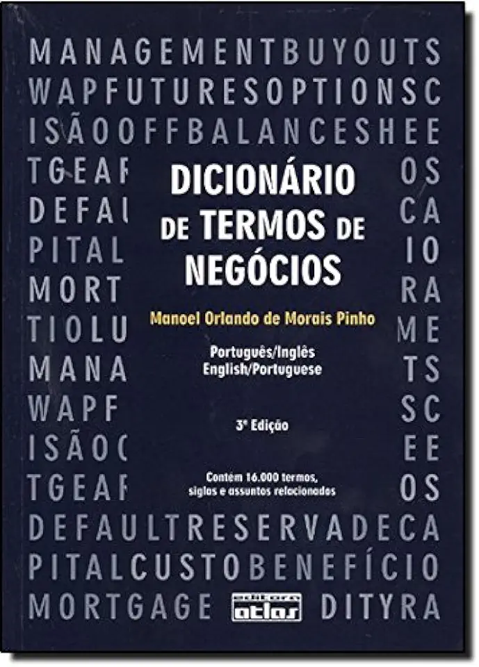 Capa do Livro Dicionário de Termos de Negócios - Manoel Orlando de Morais Pinho