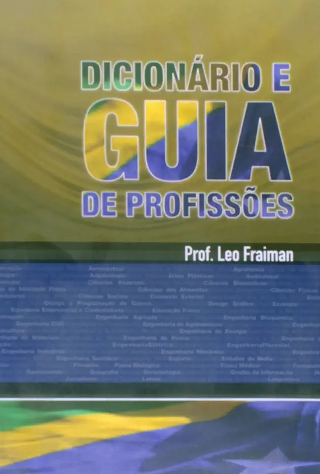 Capa do Livro Dicionário e Guia de Profissões - Leo Fraiman