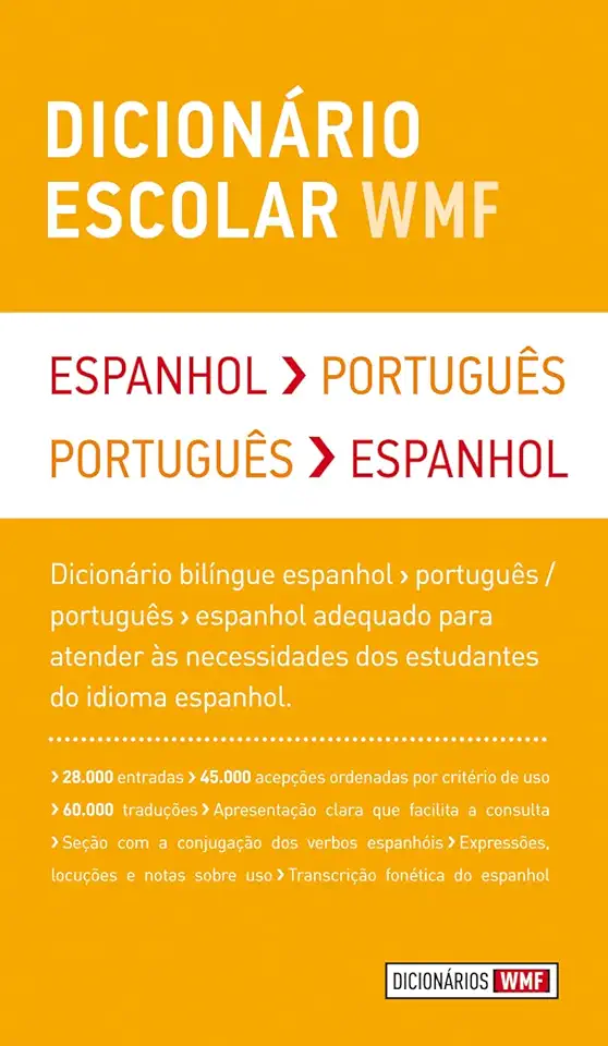 Capa do Livro Dicionário Escolar Espanhol - Martins Fontes