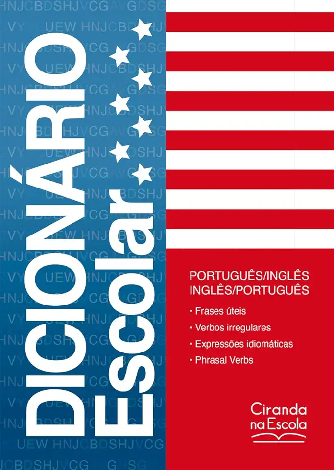 Capa do Livro Dicionário Escolar Português - Inglês - Ciranda Cultural