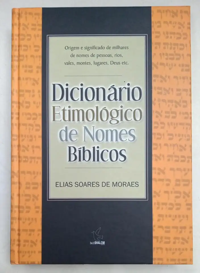 Capa do Livro Dicionário etimológico de nomes bíblicos  - Elias Soares de Moraes