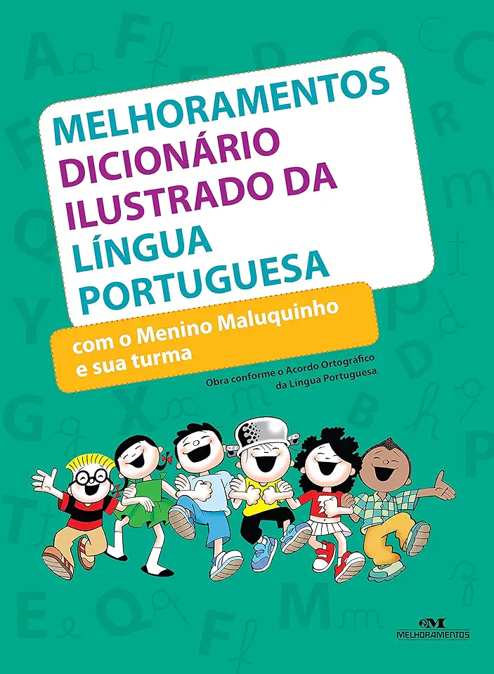 Capa do Livro Dicionário ilustrado da língua portuguesa - com o menino maluquinho... - Melhoramentos