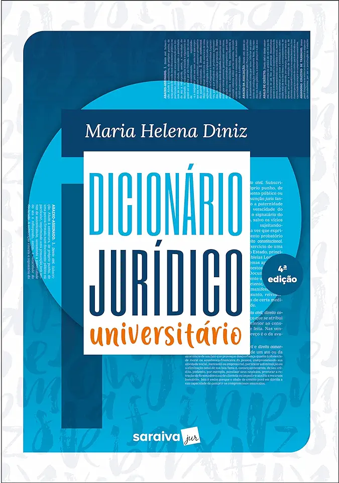 Capa do Livro Dicionário Jurídico Universitário - Maria Helena Diniz