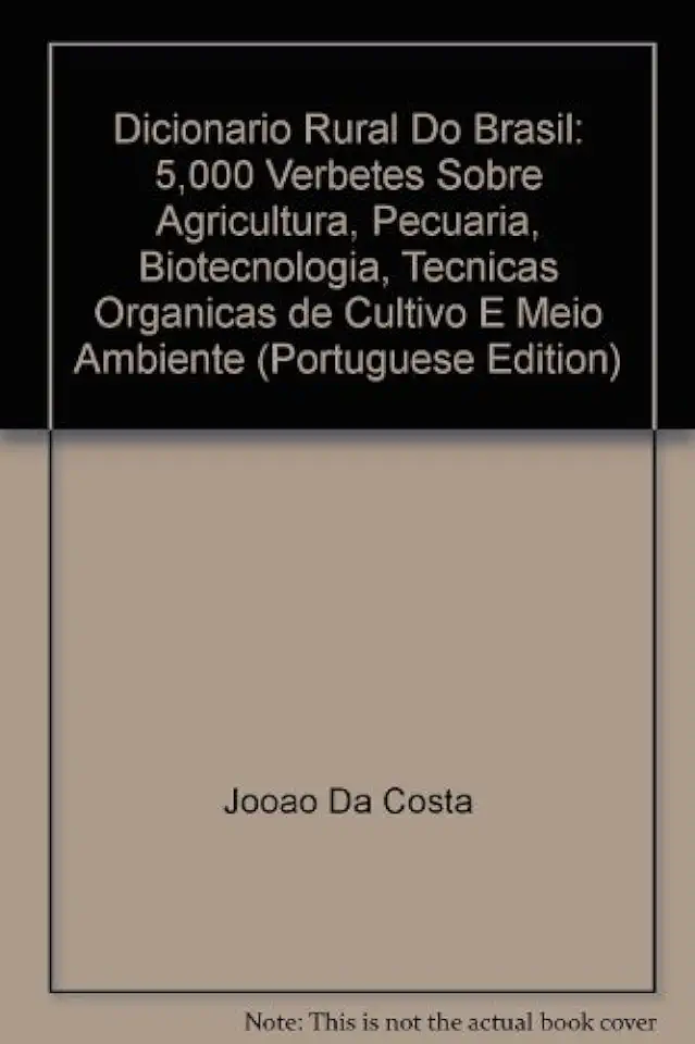 Capa do Livro Dicionário Rural do Brasil - João da Costa