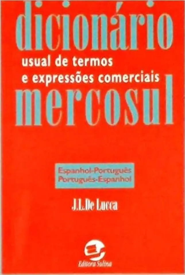 Capa do Livro Dicionário Usual de Termos e Expressões Comerciais Mercosul - J. L. de Lucca