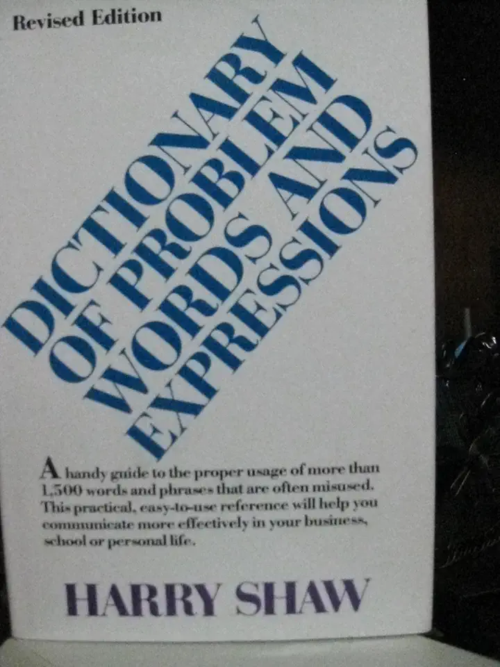 Capa do Livro Dictionary of Problem Words and Expressions - Harry Shaw