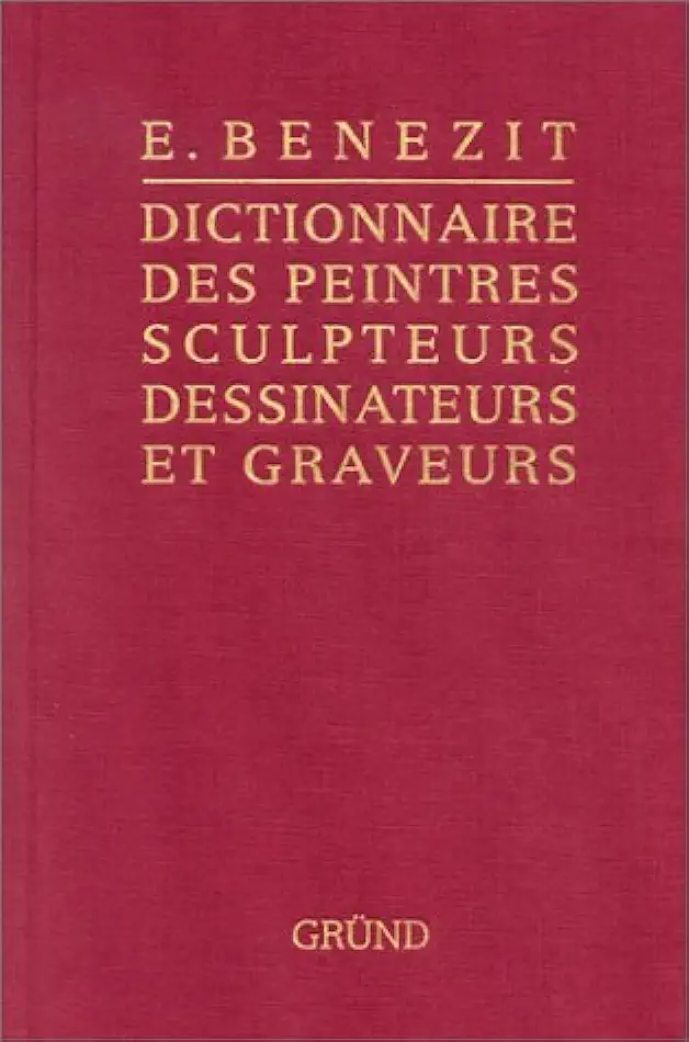 Capa do Livro Dictionnaire des Peintres Sculpteurs Dessinateurs et Graveurs - E. Benezit