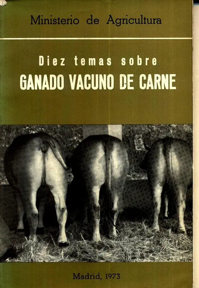 Capa do Livro Diez Temas Sobre Ganado Vacuno de Carne - ESTERAS