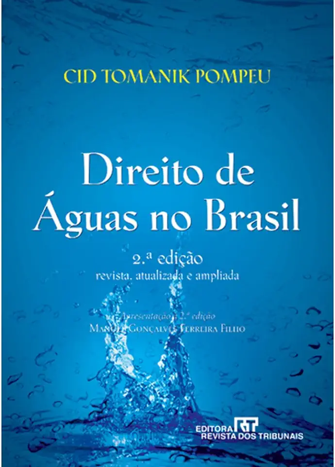 Capa do Livro Direito de Águas no Brasil - Cid Tomanik Pompeu