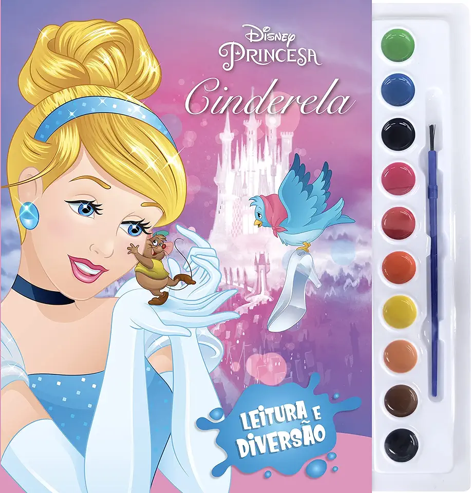 Capa do Livro DISNEY AQUARELA CINDERELA - DISNEY