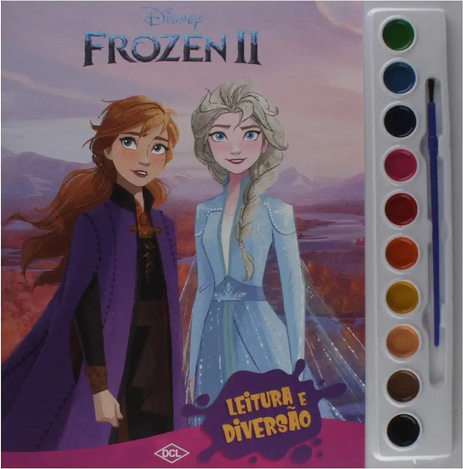 Capa do Livro Disney - Aquarela - Frozen 2 - Disney