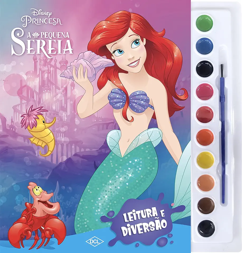 Capa do Livro DISNEY AQUARELA PEQUENA SEREIA - DISNEY