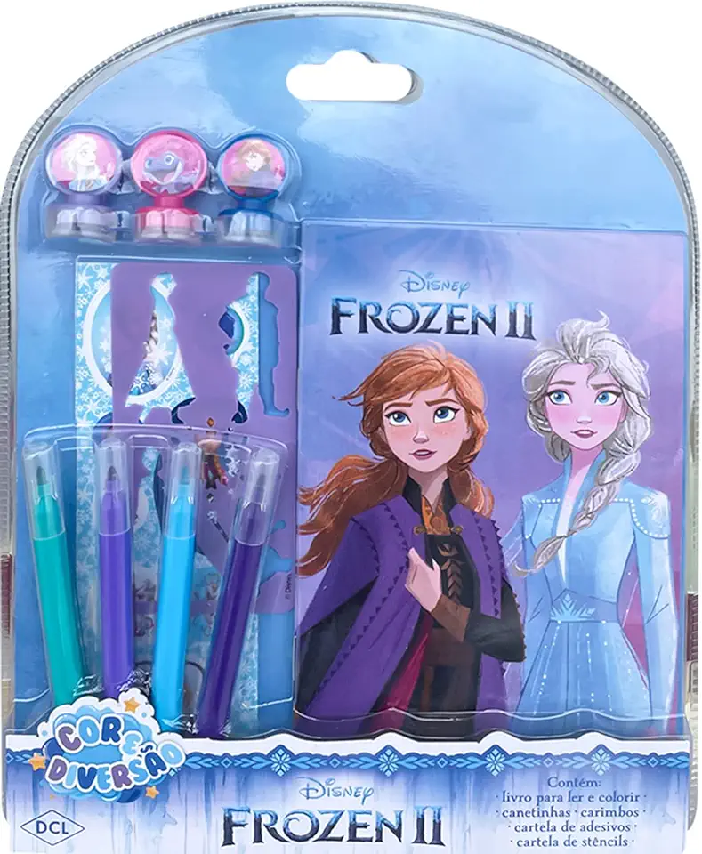 Capa do Livro Disney - Cor E Diversao - Frozen Ii - Disney