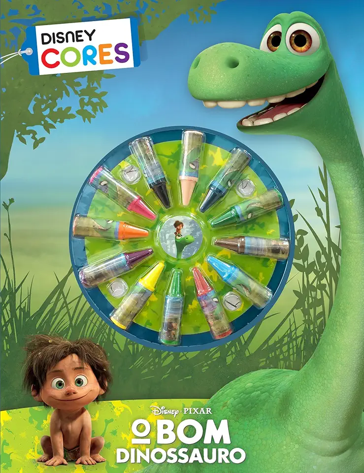 Capa do Livro Disney Cores - O Bom Dinossauro - Disney