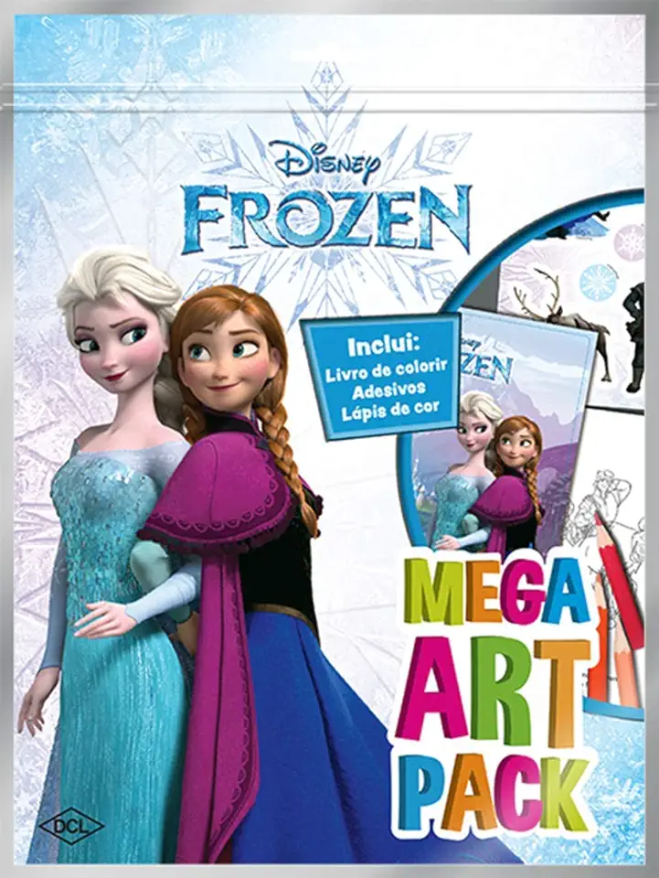 Capa do Livro Disney - Mega Art Pack - Frozen - Disney