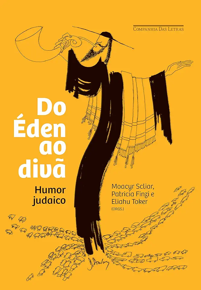 Capa do Livro Do Éden ao Divã - Humor Judaico - Moacyr Scliar / Patricia Finzi / Eliahu Toker