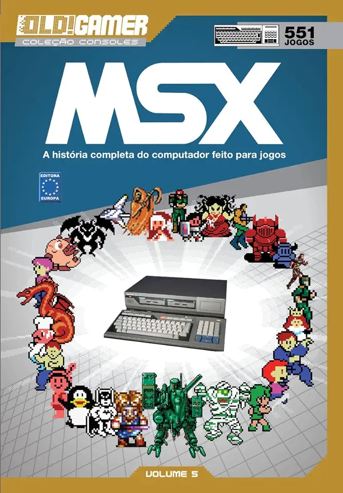 Capa do Livro Dossiê OLD!Gamer Volume 05 : MSX - Editora Europa