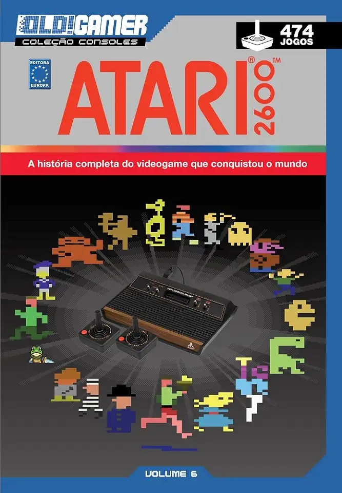 Capa do Livro Dossiê OLD!Gamer Volume 06 : Atari 2600 - Editora Europa