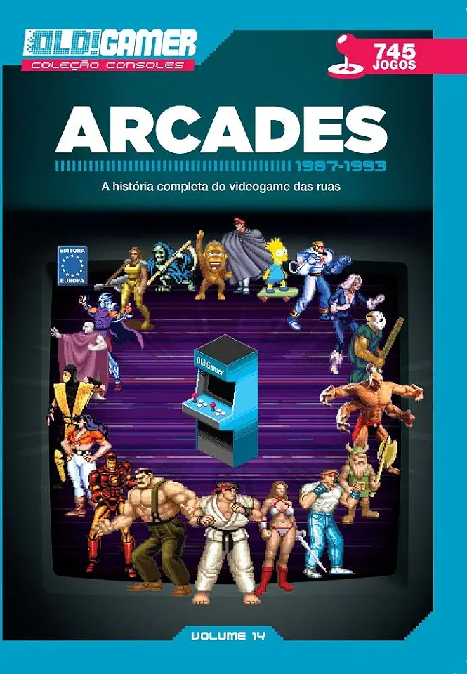 Capa do Livro Dossiê OLD!Gamer Volume 14: Arcades Parte 2 - Editora Europa