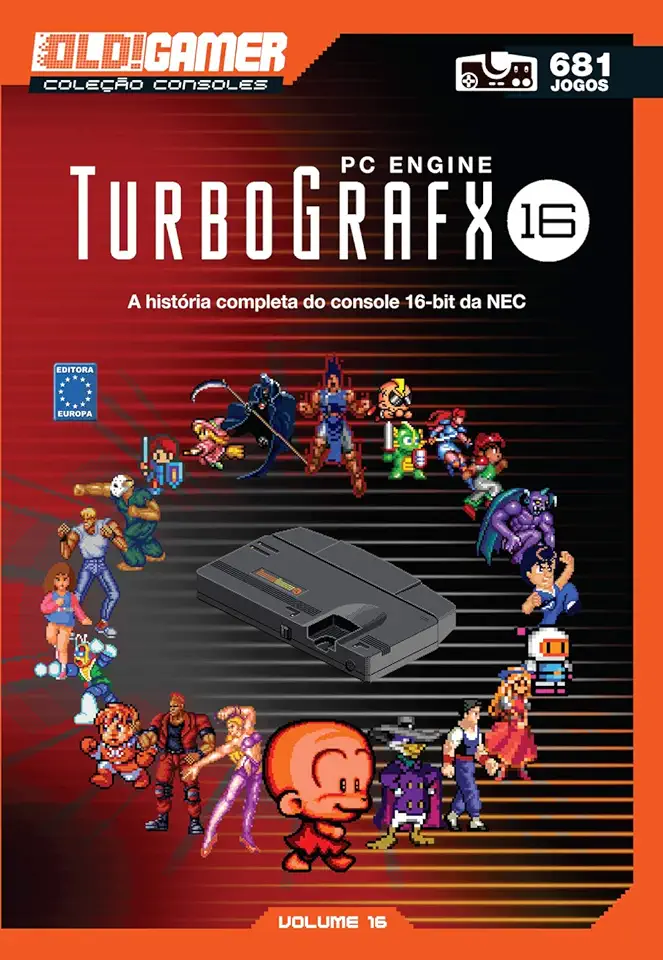 Capa do Livro Dossiê OLD!Gamer Volume 16: Turbografx - EDITORA EUROPA