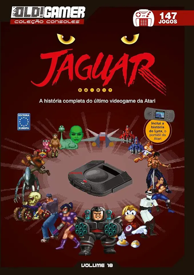 Capa do Livro Dossiê OLD!Gamer Volume 18: Jaguar - Editora Europa