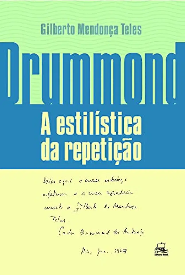 Capa do Livro Drummond a Estilística da Repetição - Gilberto Mendonça Teles