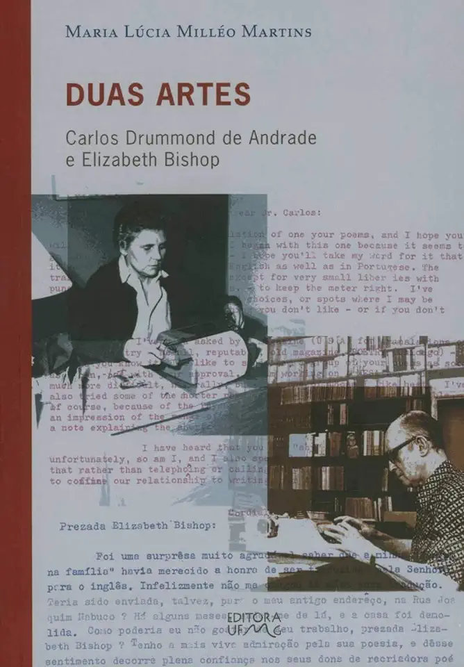 Capa do Livro Duas Artes - Carlos Drummond de Andrade e Elizabeth Bishop - Maria Lúcia Milléo Martins