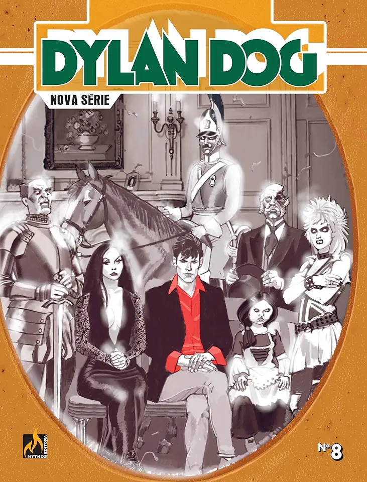 Capa do Livro Dylan Dog Nova Série - volume 08 - Os fantasmas protetores - Mignacco, Luigi