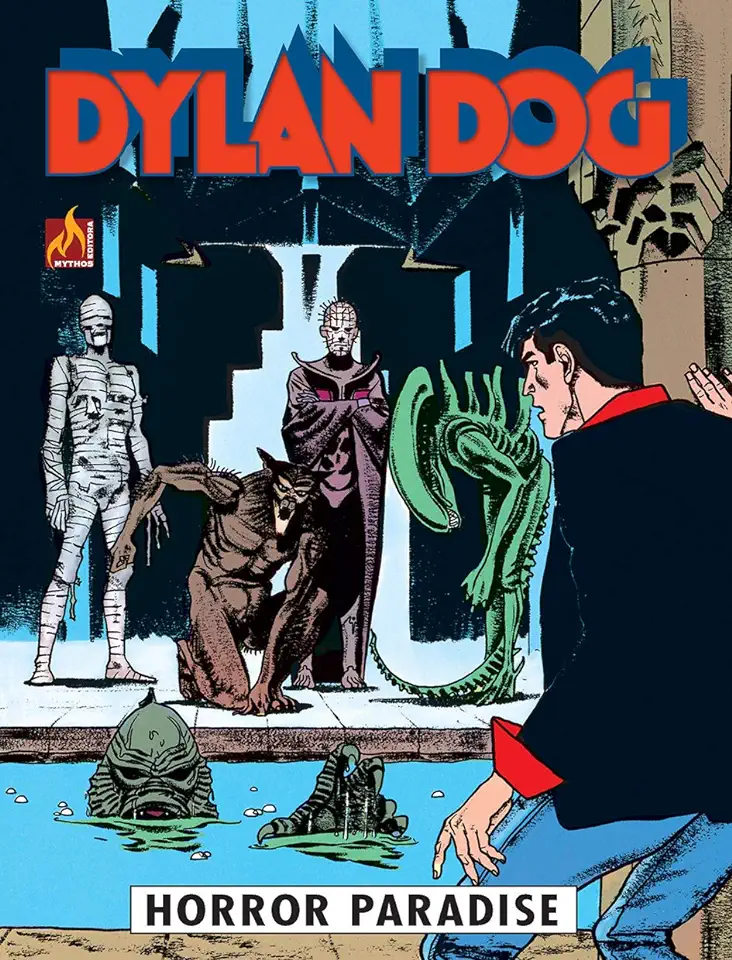 Capa do Livro Dylan Dog - volume 01 - Horror Paradise - Medda, Michele