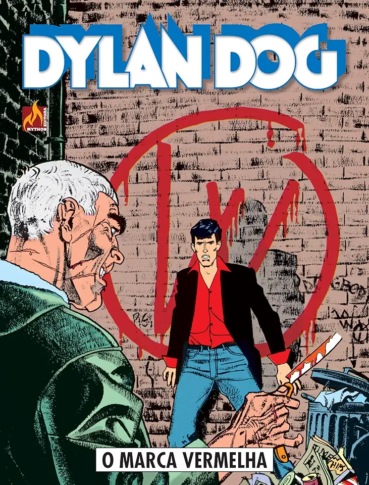 Capa do Livro Dylan Dog - volume 02 - O Marca Vermelha - Sclavi, Tiziano