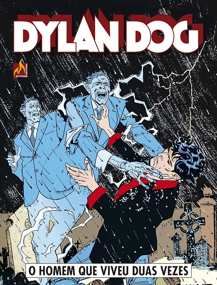 Capa do Livro Dylan Dog - volume 05 - O homem que viveu duas vezes - Sclavi, Tiziano