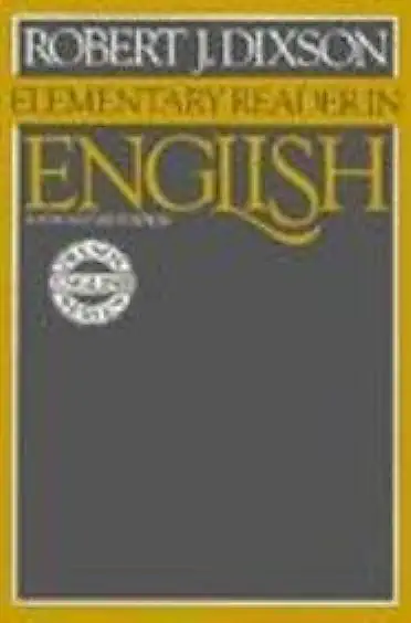 Capa do Livro Elementary Reader in English - Robert J. Dixson