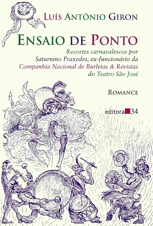 Capa do Livro Ensaio de Ponto - Luís Antônio Giron