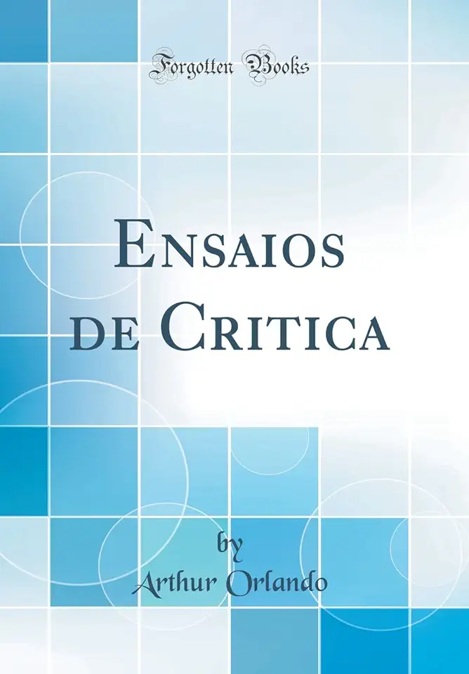 Capa do Livro Ensaios de Crítica - Artur Orlando