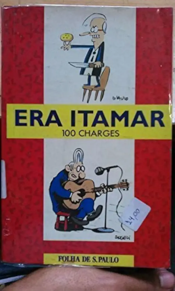 Capa do Livro Era Itamar - 100 Charges - Glauco e Angeli