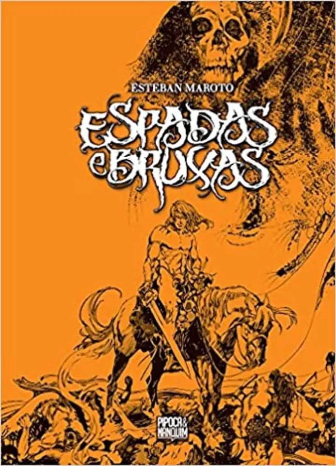 Capa do Livro Espadas e bruxas - Maroto, Esteban