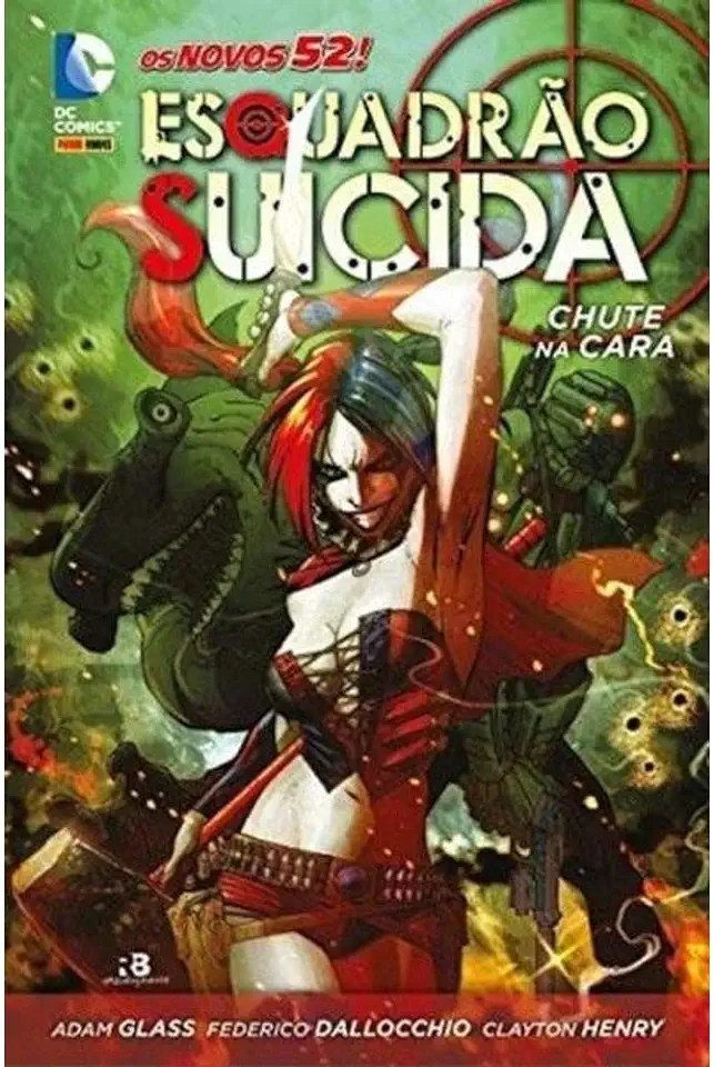 Capa do Livro Esquadrão Suicida - Chute na Cara - Adam Glass