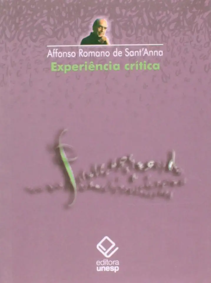 Capa do Livro Experiência Crítica - Affonso Romano de Santanna