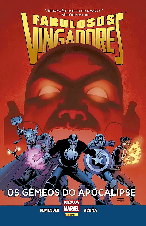 Capa do Livro FABULOSOS VINGADORES - OS GEMEOS DO APOCALIPSE - REMENDER, RICK