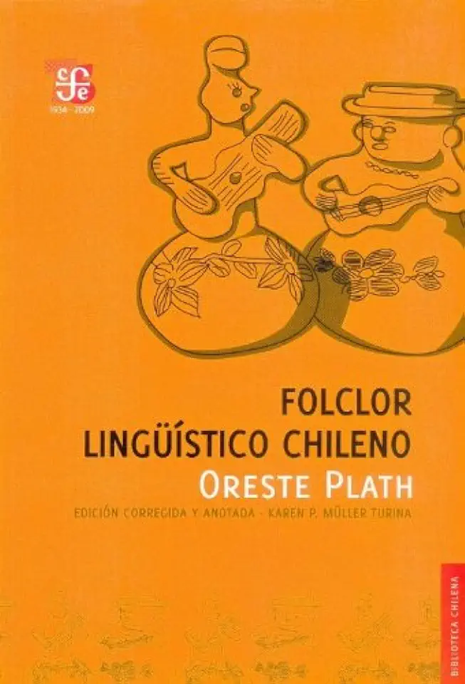 Capa do Livro Folclor Lingüístico Chileno - Oreste Plath