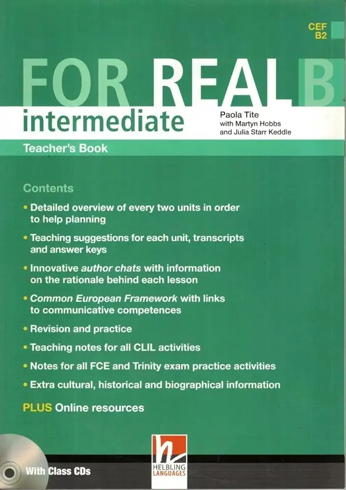 Capa do Livro For Real Intermediate - Martyn Hobbs