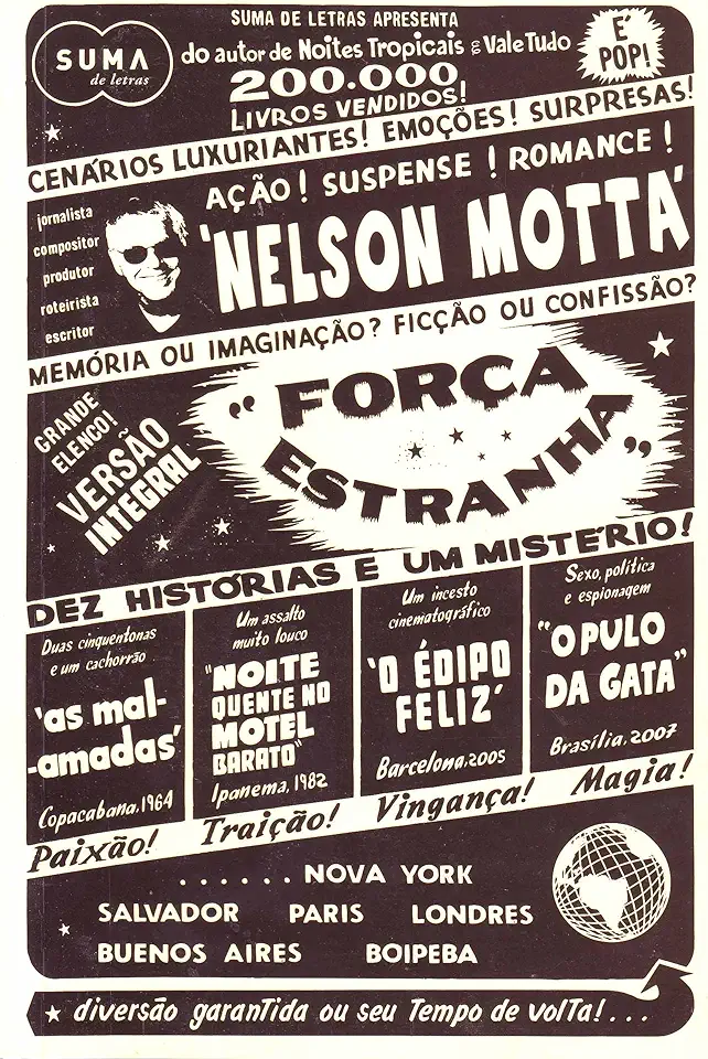 Capa do Livro Força Estranha - Nelson Motta